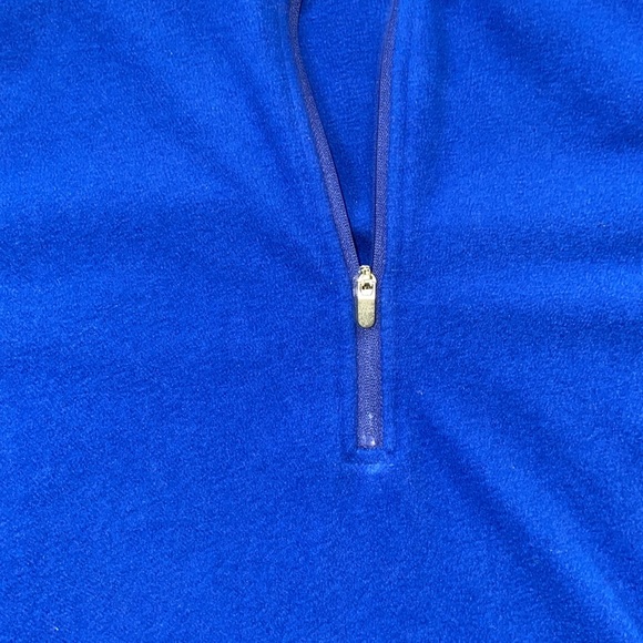 Lands End Blue 1/4 zip fleece Size M - Picture 2 of 3